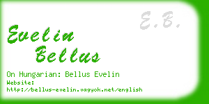 evelin bellus business card